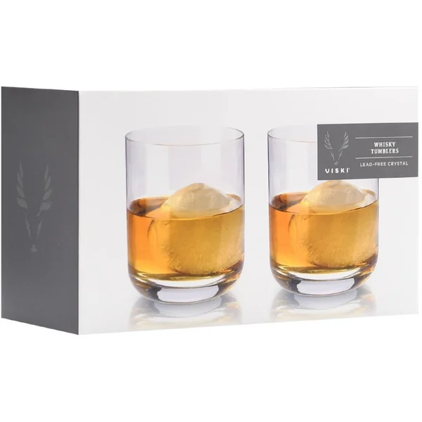 Crystal Whiskey Tumblers by Viski 12oz