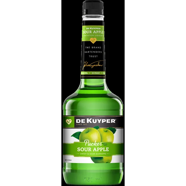 De Kuyper Sour Apple Pucker 1.0Ltr