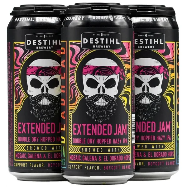 Destihl Extended Jam Double Dry Hopped Hazy IPA 4pk 16oz Can