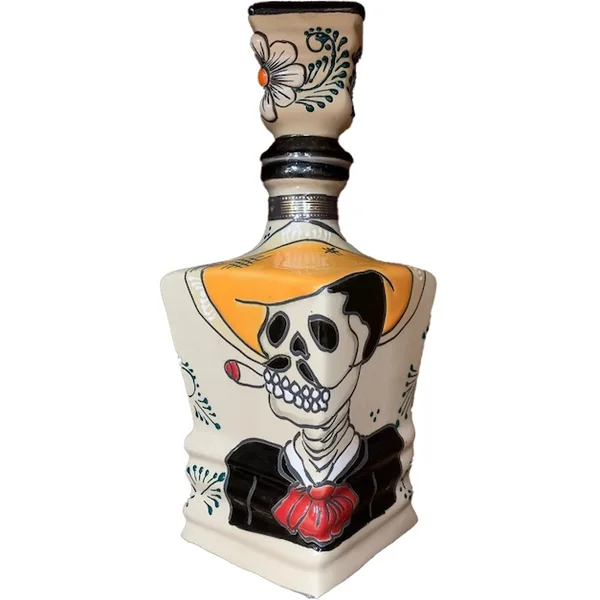 Dinastia Real Tequila Extra Anejo Dia de los Muertos Ceramic Bottle 750ml