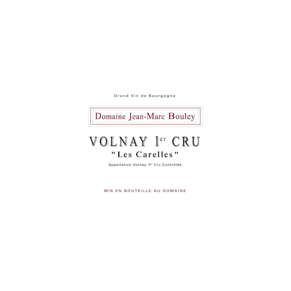 Domaine Jean-Marc Bouley Volnay Premier Cru Carelles 2017 750ml