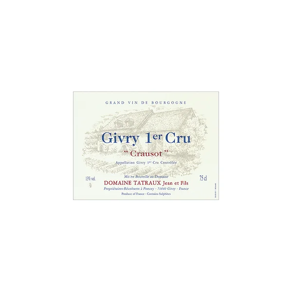 Domaine Tatraux Givry 1er Cru Blanc Crausot 2022 750ml