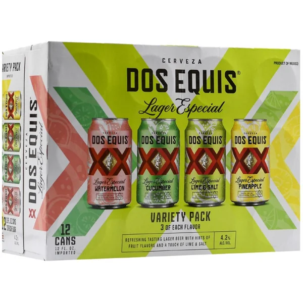 Dos Equis Flavored Lager Variesty Pack 12pk 12oz Can