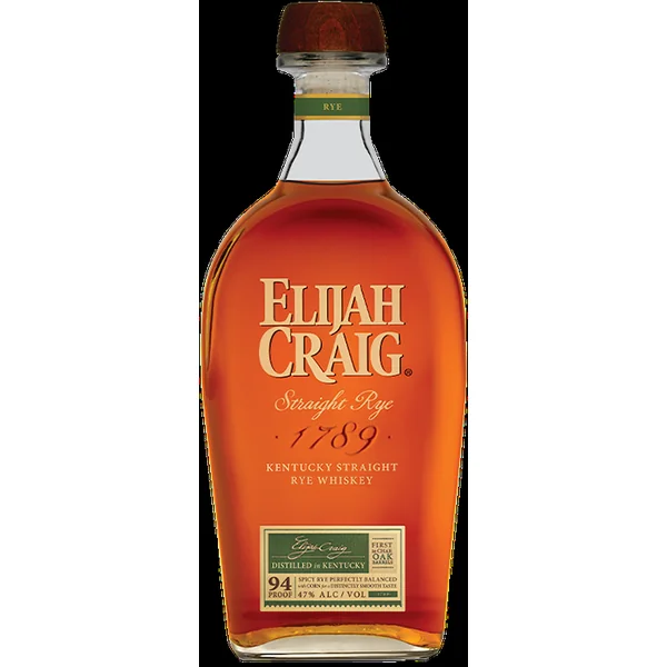 Elijah Craig Straight Rye Whiskey 1.75Ltr