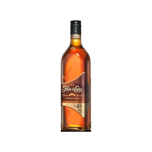 Flor de Cana Rum Anejo Oro 4 Year 1.0Ltr