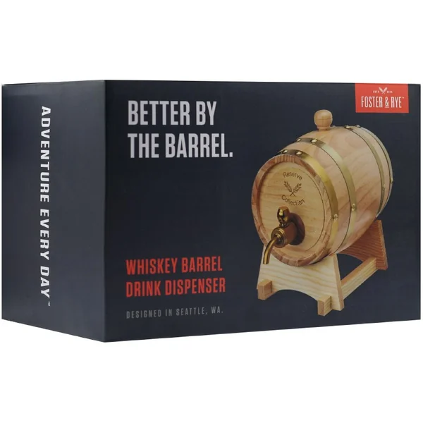Foster and Rye Whiskey Barrel Drink Dispenser 750ml