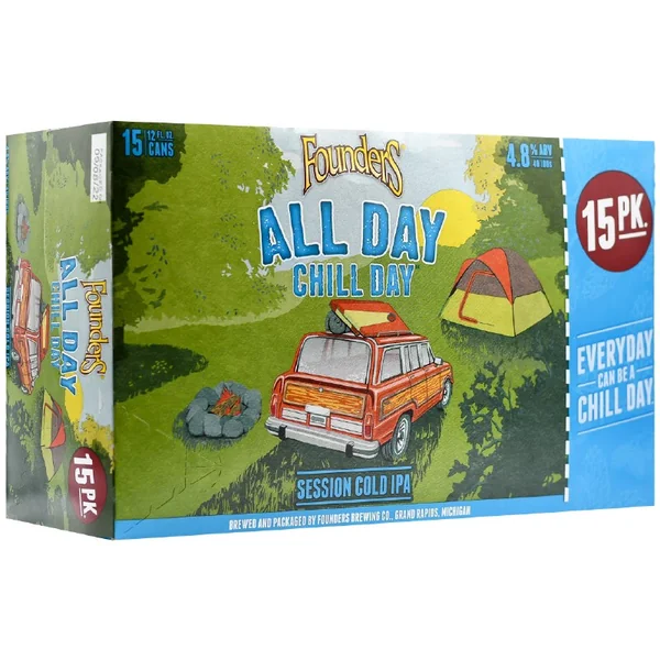 Founders All Day Chill Day Cold IPA 15pk 12oz Can