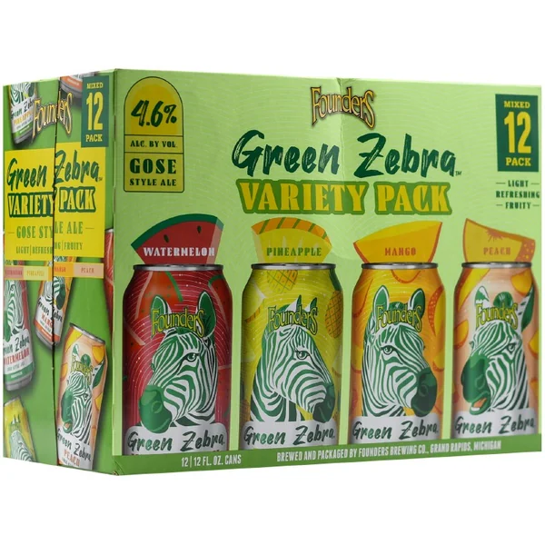 Founders Green Zebra Fruit Gose Variety Pack 12pk 12oz Can