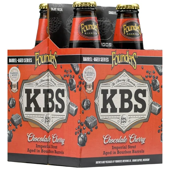 Founders KBS Chocolate Cherry Imperial Stout 4pk 12oz Btl