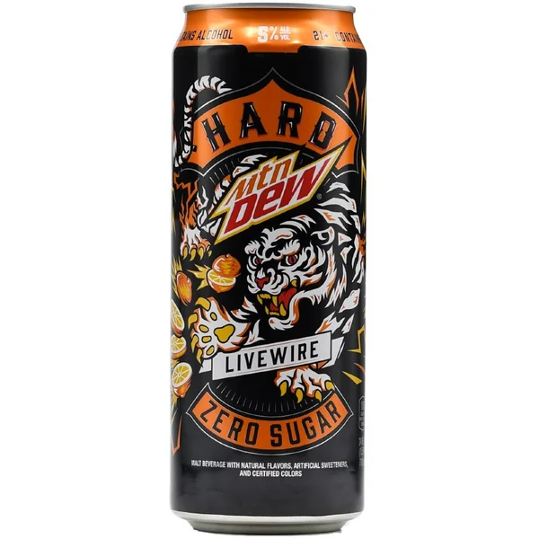 Hard Mtn Dew Livewire 24oz Can