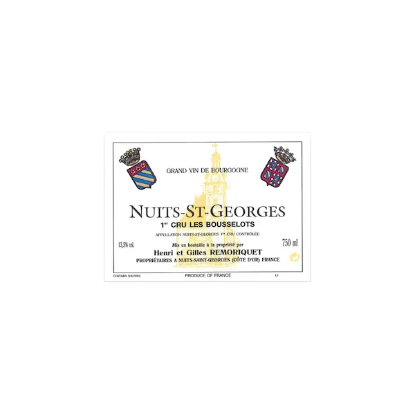 Henri & Gilles Remoriquet Nuits St Georges Premier Cru aux Bousselots 2013 750ml