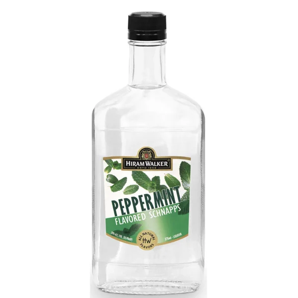 Hiram Walker Schnapps Peppermint 90@ 375ml