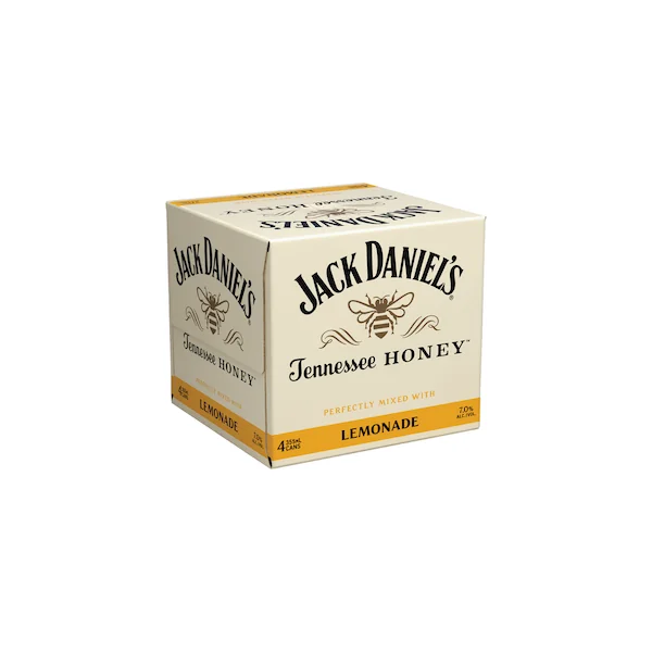 Jack Daniel's Honey & Lemonade 4 Pack NV 355ml