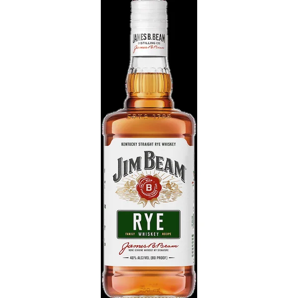 Jim Beam Rye Whiskey 1.0Ltr