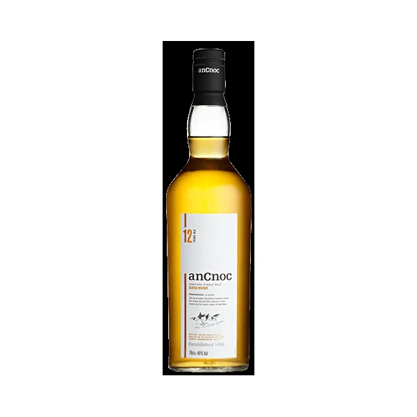 Knockdhu Distillery Ancnoc Scotch Single Malt 12 Year 750ml