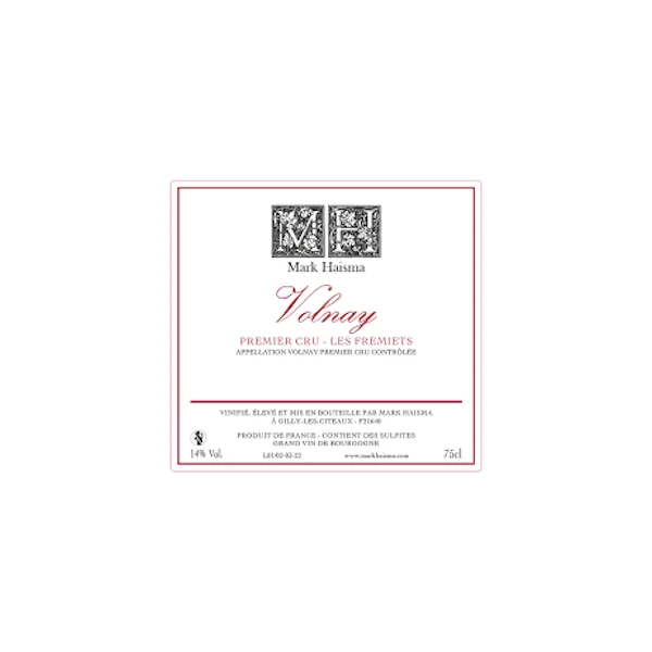 Mark Haisma Volnay Premier Cru Fremiets 2020 750ml