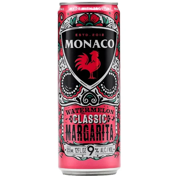 Monaco Classic Watermelon Margarita 12oz Can