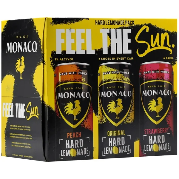 Monaco Lemonade Variety Pack 6pk 12oz Can