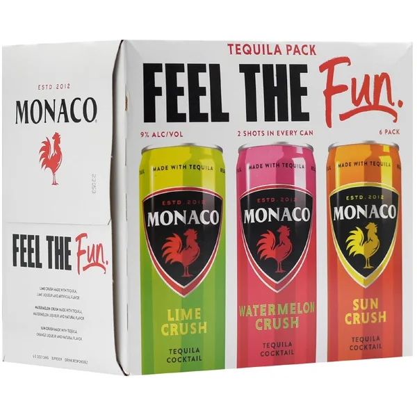 Monaco Tequila Variety Pack 6pk 12oz Can
