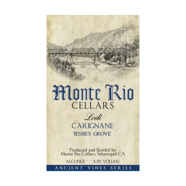 Monte Rio Cellars Carignane Jessie's Grove Vineyard 2022 750ml