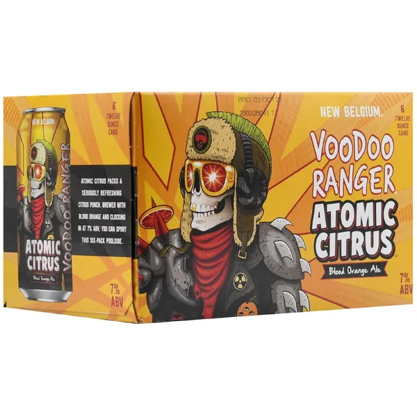 New Belgium Voodoo Ranger Atomic Citrus Blood Orange Ale 6pk 12oz Can