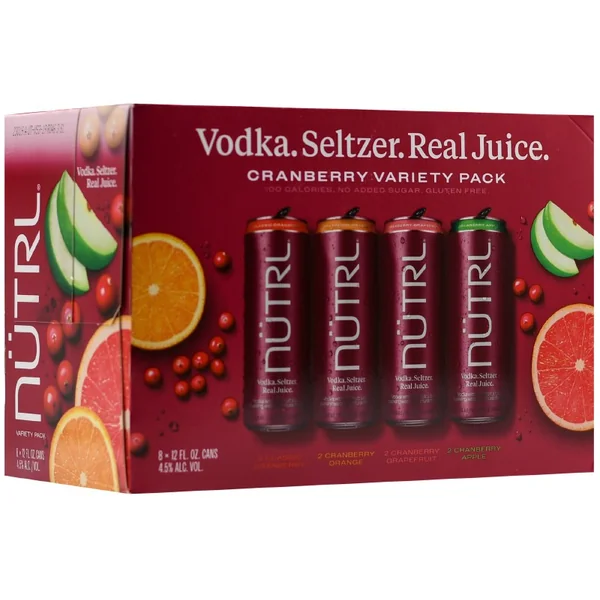 NUTRL Cranberry Hard Sletzer Variety Pack 8pk 12oz Can