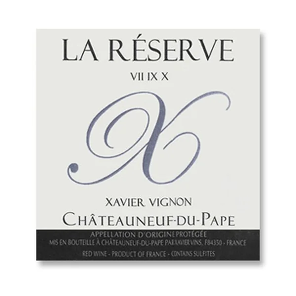 NV Xavier Vignon Chateauneuf du Pape la Réserve VII IX X (in Magnum)