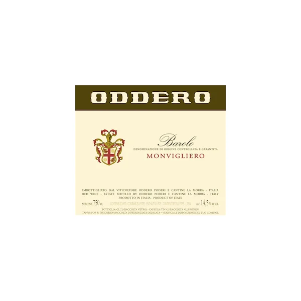 Oddero Barolo Monvigliero 2020 750ml