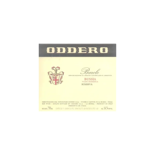 Oddero Barolo Riserva Bussia Vigna Mondoca 2019 750ml