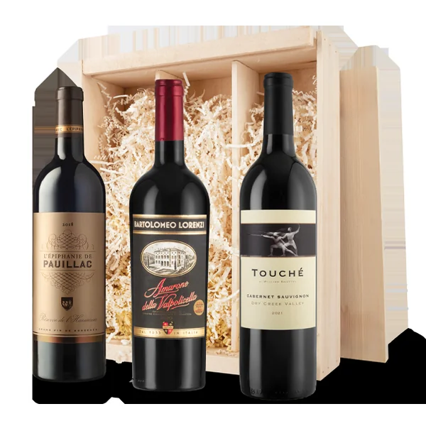 Premium Reds in Wood Gift Box