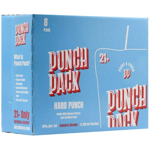 Punch Pack Hard Punch 8pk 200ml Pouch