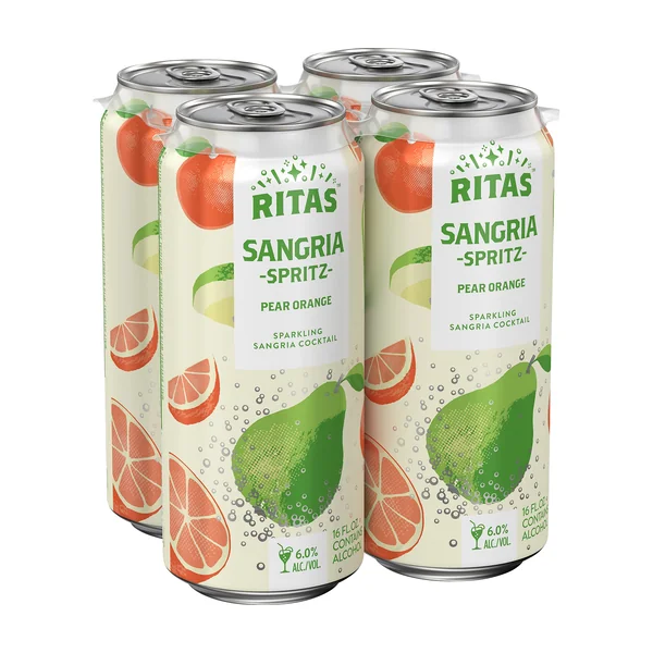 Ritas Sangria Spritz Pear Orange (4PK/16OZ CANS)