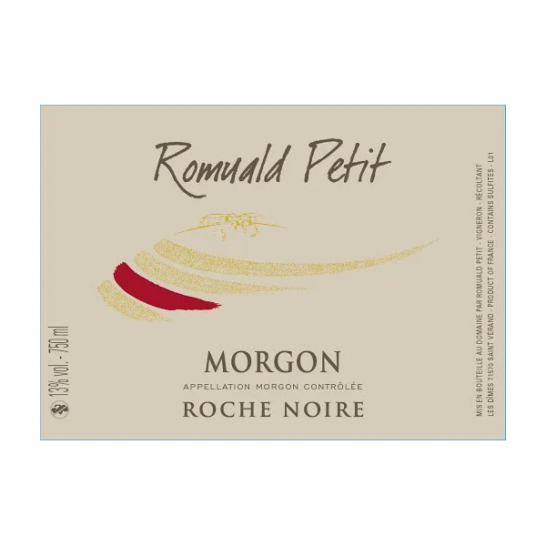 Romuald Petit Morgon Roche Noire 2018 750ml