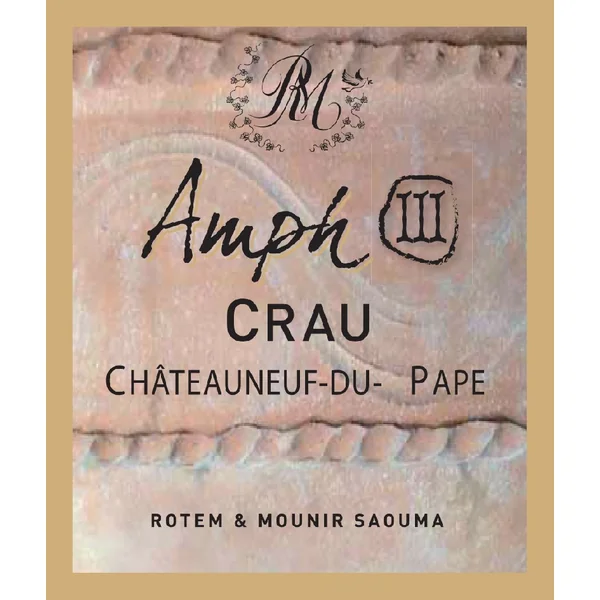 Rotem & Mounir Saouma Chateauneuf du Pape Les Amphoraes 2023 750ml