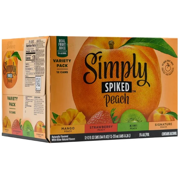 Simply Spiked Peach 12pk 12oz Can