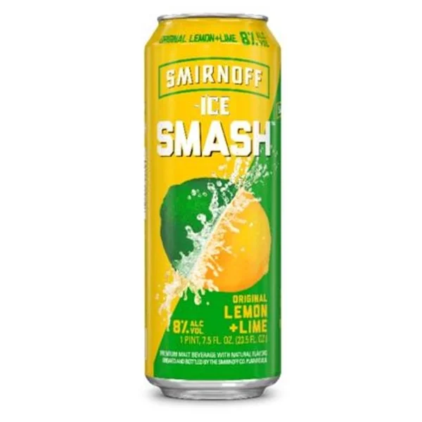 Smirnoff Ice Smash Lemon Lime, Single 23.5 fl oz Can