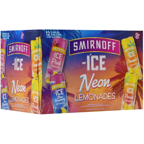 Smirnoff Neon Lemonades 12pk 12oz Can