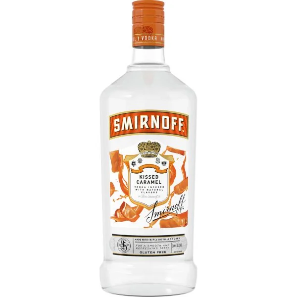 Smirnoff Vodka Kissed Caramel 60@ 1.75Ltr