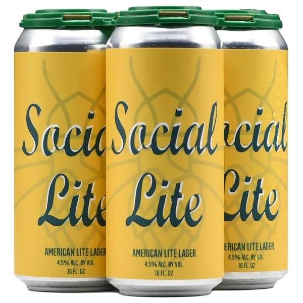 Social Project Social Lite Lager 4pk 16oz Can