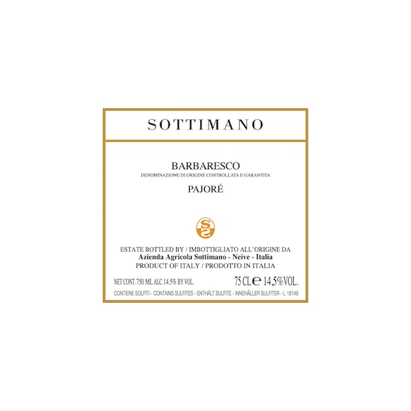 Sottimano Barbaresco Pajore 2021 750ml