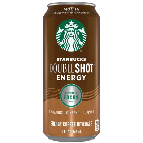 Starbucks Double Shot Mocha Energy Coffee Beverage 15oz Can