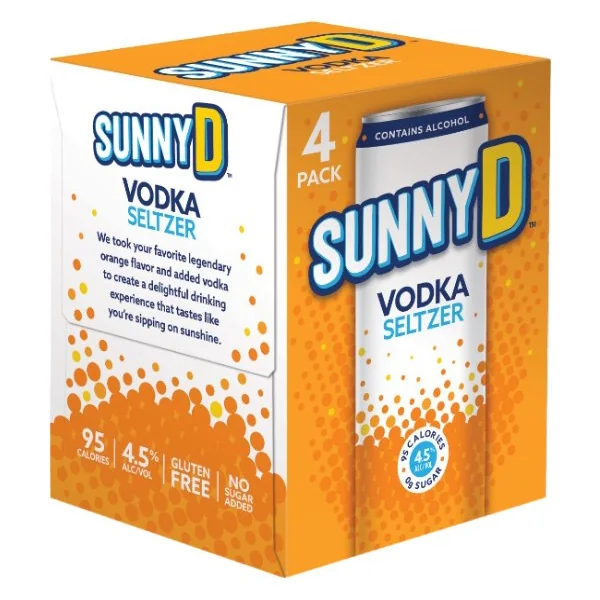 Sunny D Vodka Seltzer 4pk 12oz Can