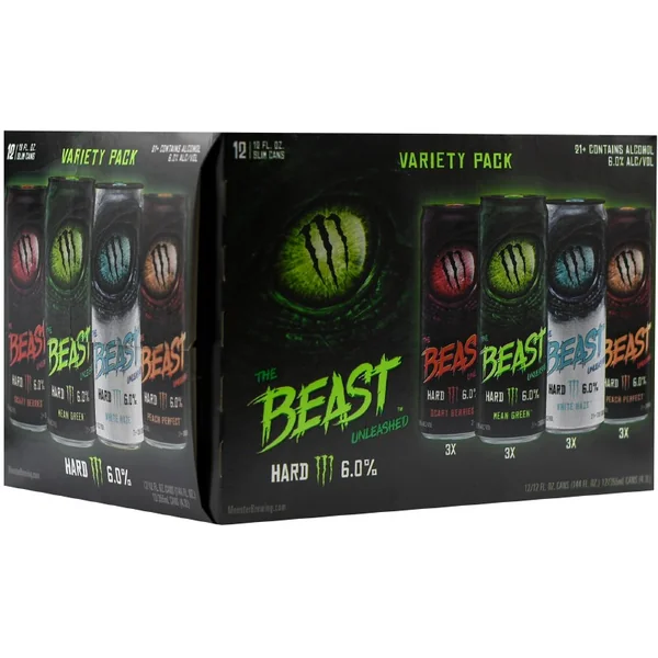 The Beast Unleashed Hard Seltzers Variety Pack 12pk 12oz Can
