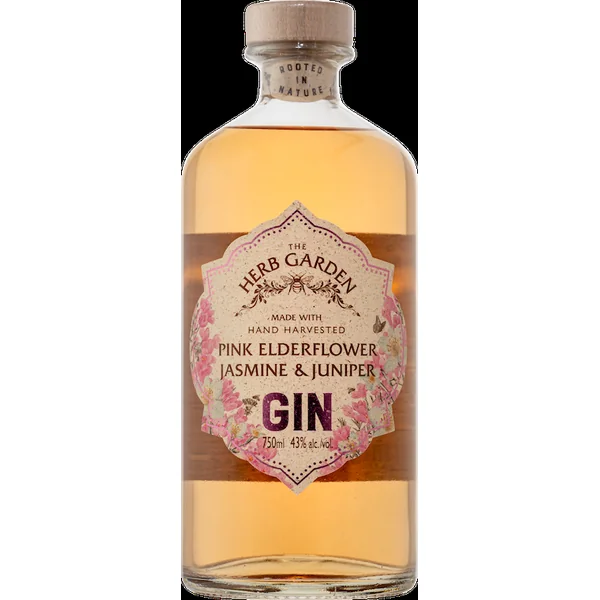 The Herb Garden Gin Pink Elderflower, Jasmine & Juniper 750ml