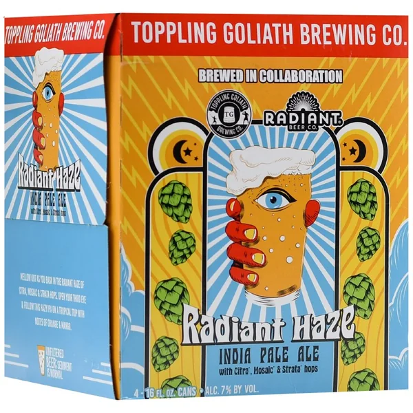 Toppling Goliath Radiant Haze IPA 4pk 16oz Can
