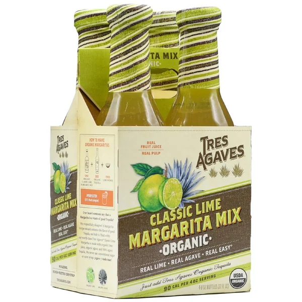 Tres Agaves Organic Margarita Mix 4pk 8 oz Blt