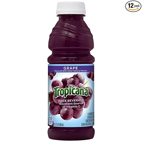 TROPICANA GRAPE JUICE BOTTLE 160Z