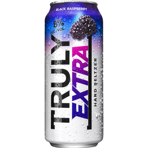 TRULY EXTRA BLACK RASPBERRY SINGLE 16OZ CAN