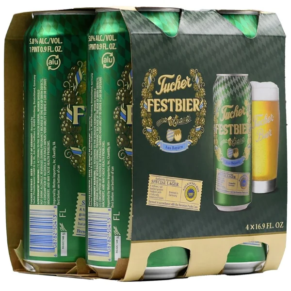 Tucher Festbier Lager 4pk 16oz Can