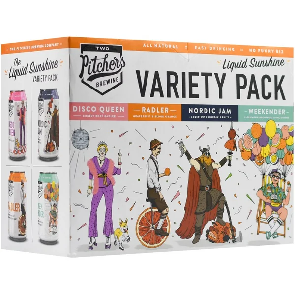 Two Pitchers Liquid Sunshine Variety Pack 12pk 12oz Can